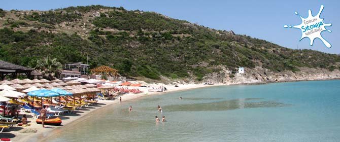 Plaža Klimatarija - pogled sa stena na južnom delu
