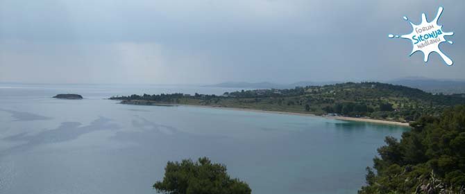 Agios Ioannis - vidikovac sa pogledom na plažu Agios Ioannis i Kastri