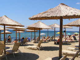 psakoudia/plaža/uređeni deo